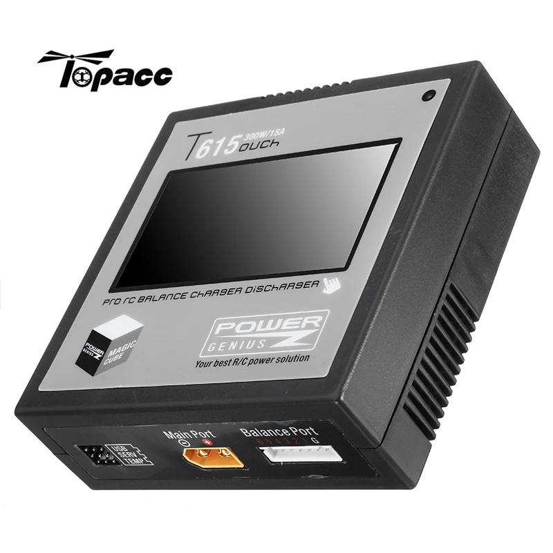 PG T615 300W 15A Lipo балансировочное зарядное устройство Dis с сенсорным экраном