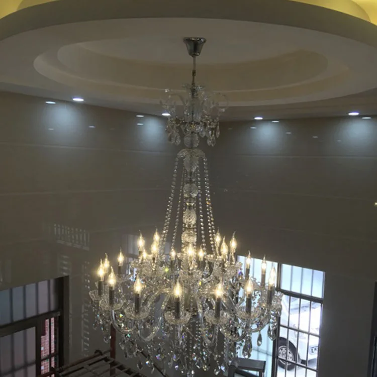 値段 高級階段シャンデリアホールホテルスパイラル階段階段シャンデリア屋内ホーム高天井シャンデリアランプiluminacao