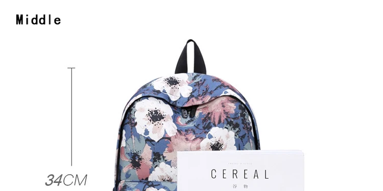 Новинка, мини рюкзак Mochila с цветочным принтом, женский рюкзак, школьная сумка для девочек-подростков, сумка для книг, рюкзаки для ноутбука, повседневные сумки