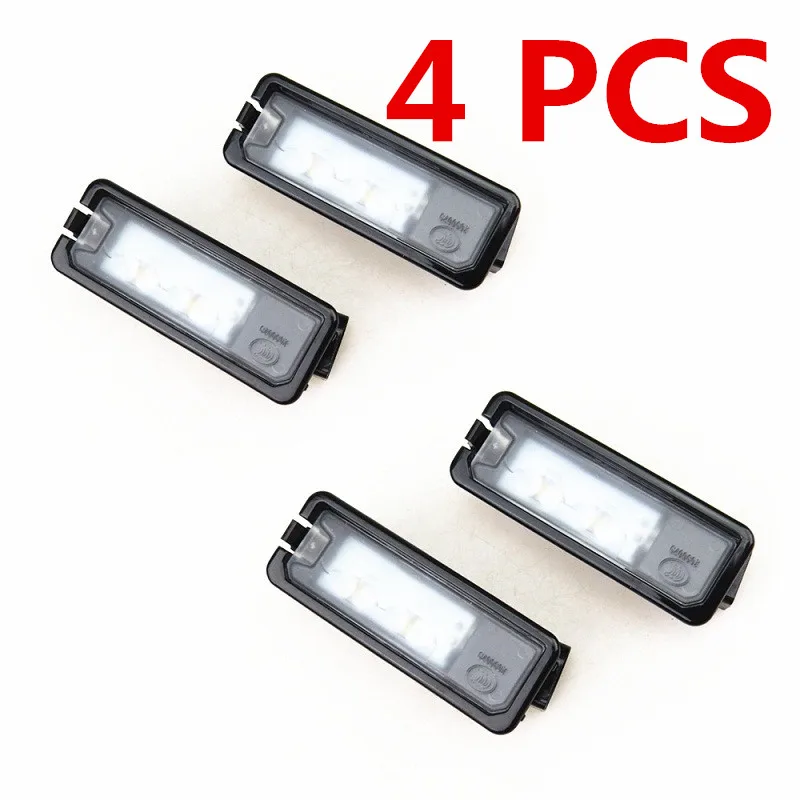 4X LED light READXT 2/4/10 шт. Автомобильный светодиодный номерной знак светильник 12V LED свет лампы для Passat 3C Golf 7 MK7 EOS Beetle Polo 6R Scirocco Beetle - Испускаемый цвет: 4X LED light