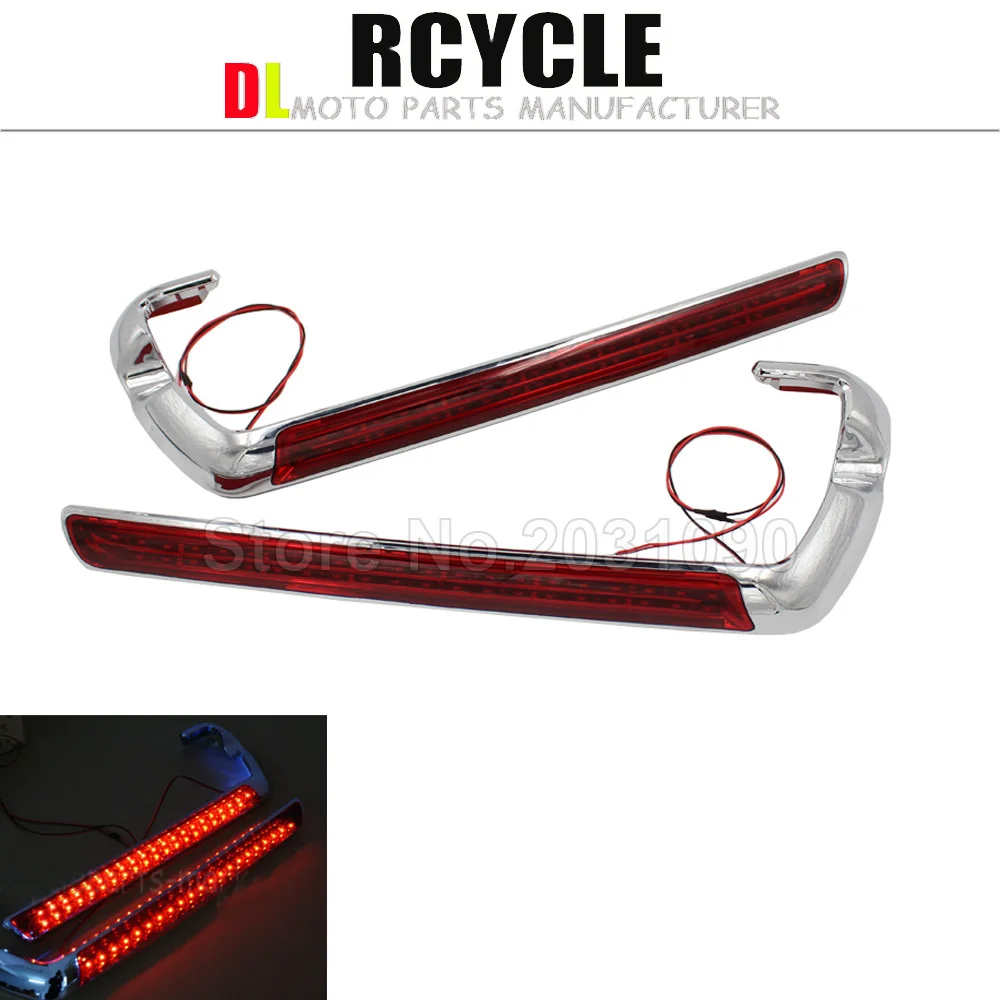 2016 новые для Harley светодиодные боковые Габаритные Light Kit Davidson Electra Glo сума лампы