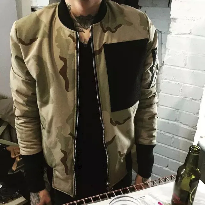 Мужская осенне зимняя хлопковая подкладка модель 2017 года|ma1 bomber|men jacket coatmen |