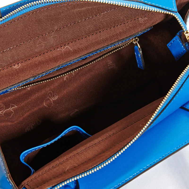 Женские сумки из натуральной кожи Barbie Темно-Синие Деловые современные женские с