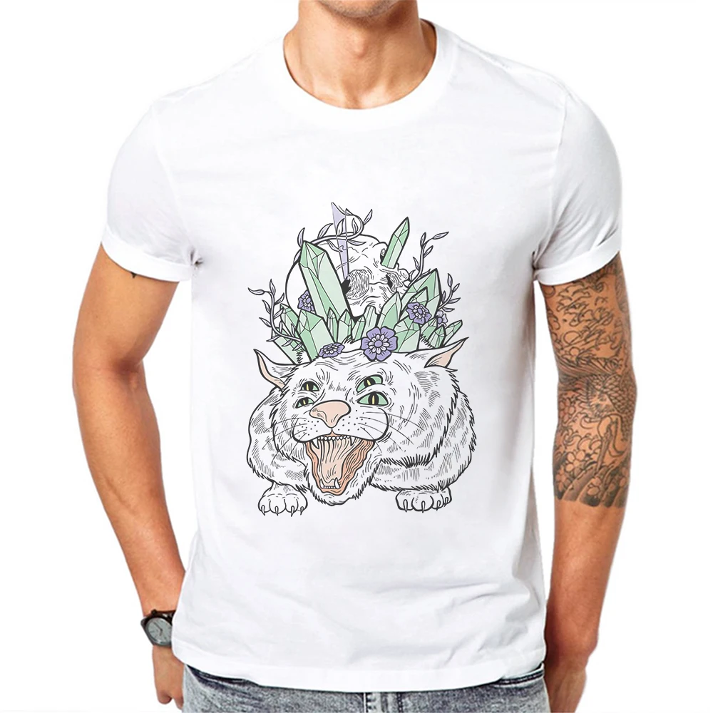 

Limited Time Discount Mens Tshirts Cotton Men Tees Top Monster Print T-Shirt Short Sleeve T Shirts Male Tees Clothing Camisetas