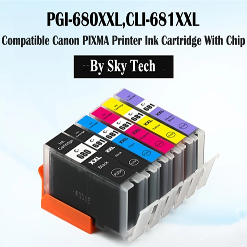 Новые совместимые картриджи для PGI680 CLI681 Canon Pixma
