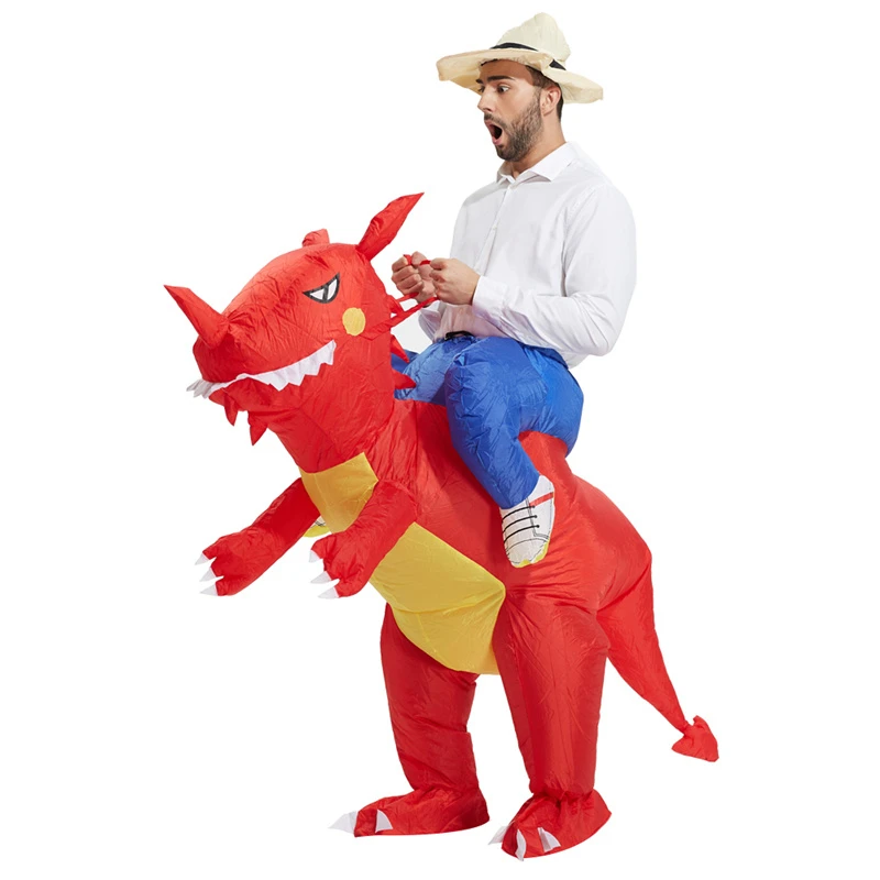 

TOLOCO Hot Sell Inflatable Dinosaur Costume Animal Costume Halloween Costume For Man MASCOT Free Shipping