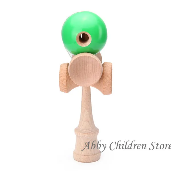 Abbyfrank 5 отверстий 5 чашка деревянная Kendama Традиционная игрушка мяч игра PU крашеный пляжный Kendama мячик для жонглирования подарок для детей и взрослых