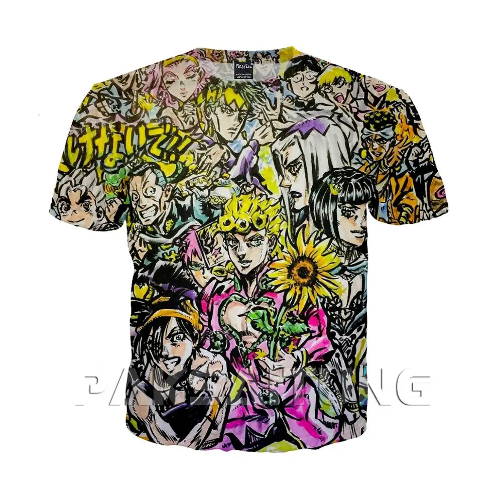 PAKSAITUNG Новый Jojo невероятное приключение 3D Футболка с