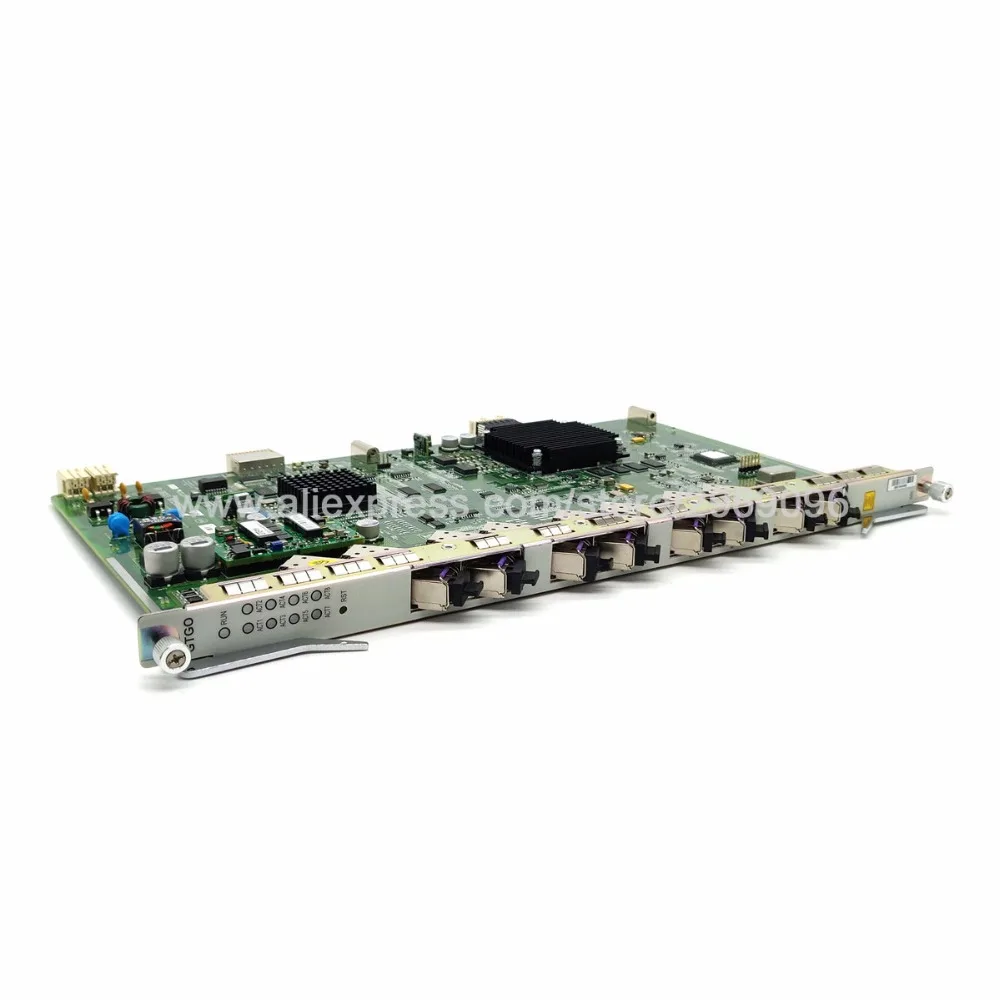 8 портовая плата ZTE GTGO GPON с модулями SFP C + используется для C300 C320 OLT одинаковая