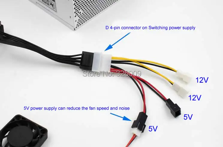 ARSYLID кабель конвертер D 4pin преобразователь 3pin 4 set 12V 5V для преобразования