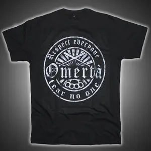 new brand hot omerta tee shirt respect streetwear rebellen rocker sportler biker oldschool tee shirt free global shipping