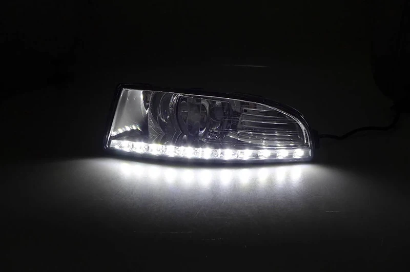 Автомобильная проблесковая 2 шт. светодиодный DRL Дневной светильник 12V ABS колпак