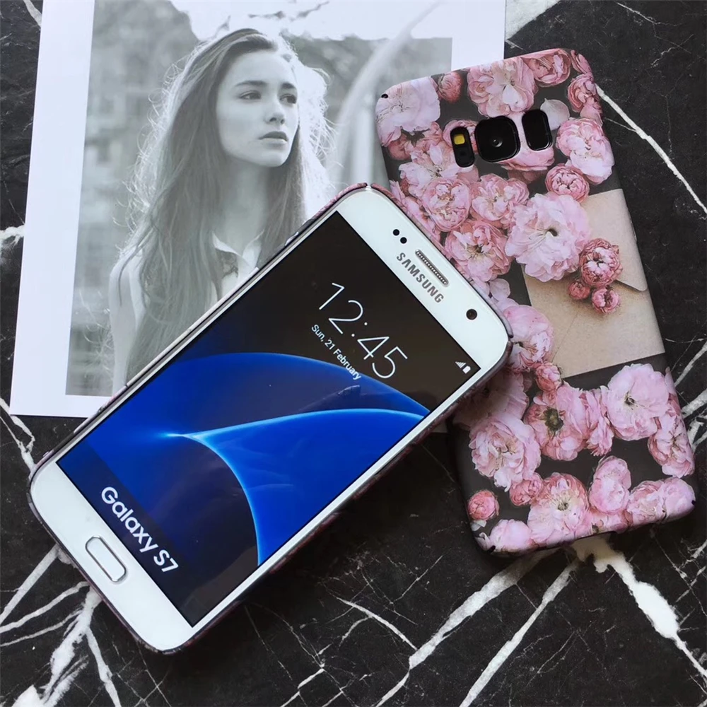 Модные женские модели разноцветный 3D цветок чехол для samsung Galaxy S7 S7Edge S8 S8Plus