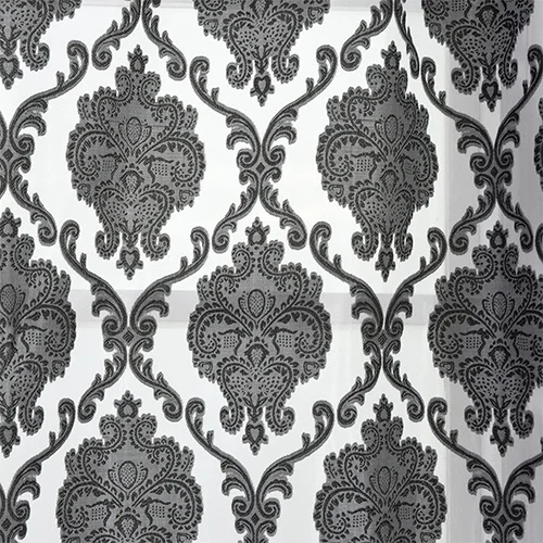 Black LOZUJOJU Европейский цветочный шторы тонкий тюль для гостиной прозрачные капли спальня окна универсальные жаккардовые ткани думаю - Цвет: Black