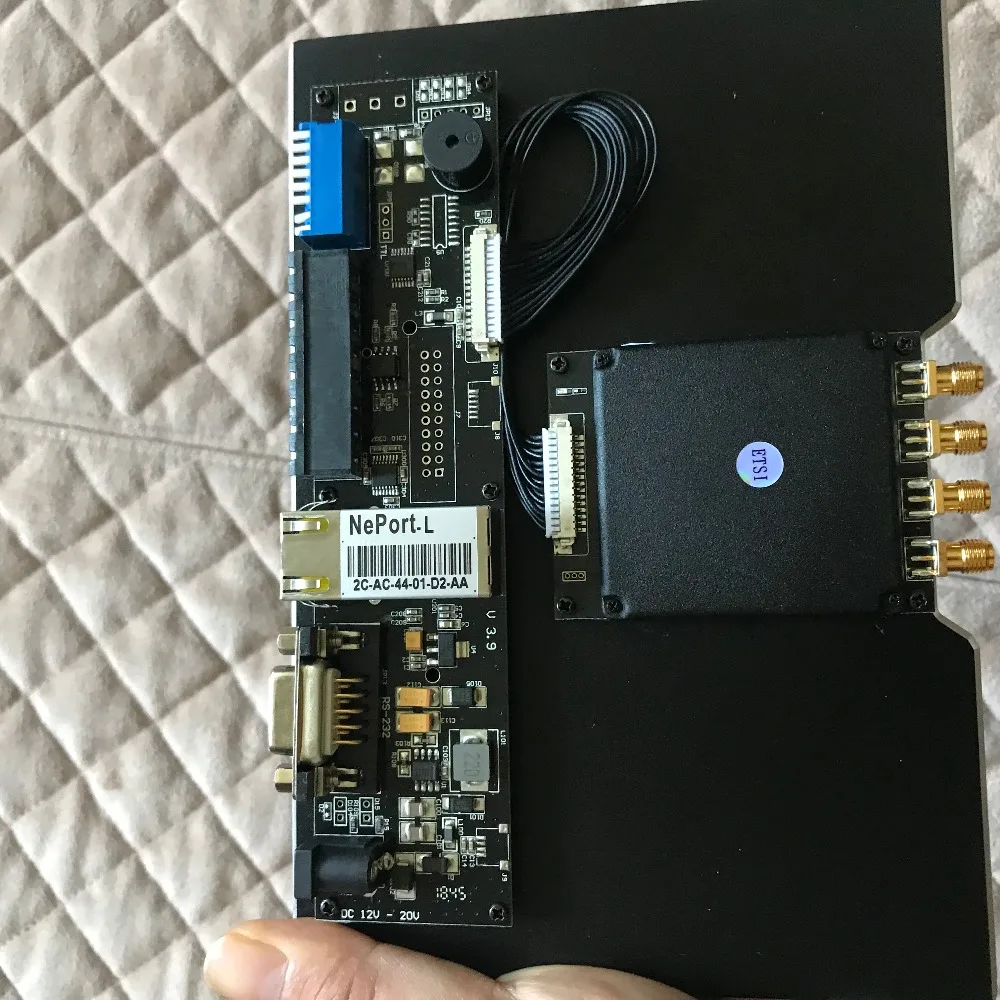Четырёхканальный модуль считывания rfid impinj 860 960 МГц с макетной платой TCP/IP Ethernet