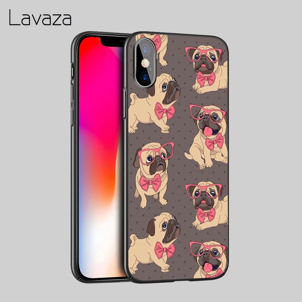 Мягкий чехол из ТПУ Lavaza Animal Cute Pug Dog для Apple iPhone 6 6S 7 8 Plus 5 5S SE X XS MAX XR силиконовые