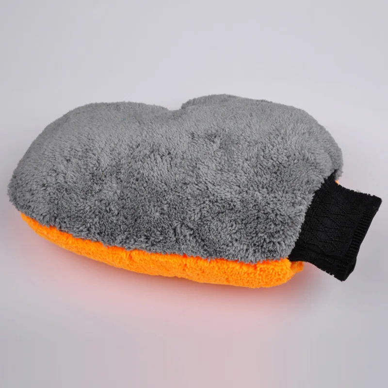 

Hot 1 Piece Coral Fleece Car Wash Glove Cleaning Mitt Short Wool Mitt Car Washing Brush Cloth X66