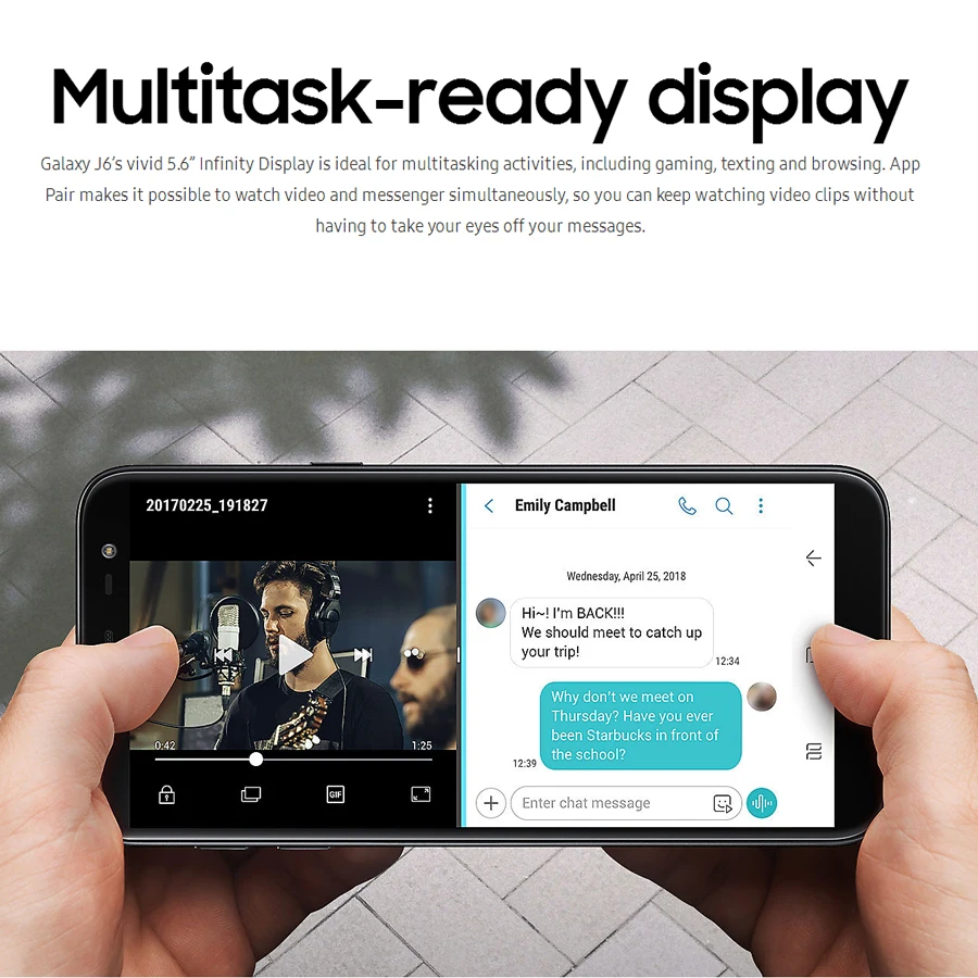 Новый оригинальный samsung Galaxy J6 J600F-DS LTE мобильный телефон 5 6 &quot3 GB Оперативная
