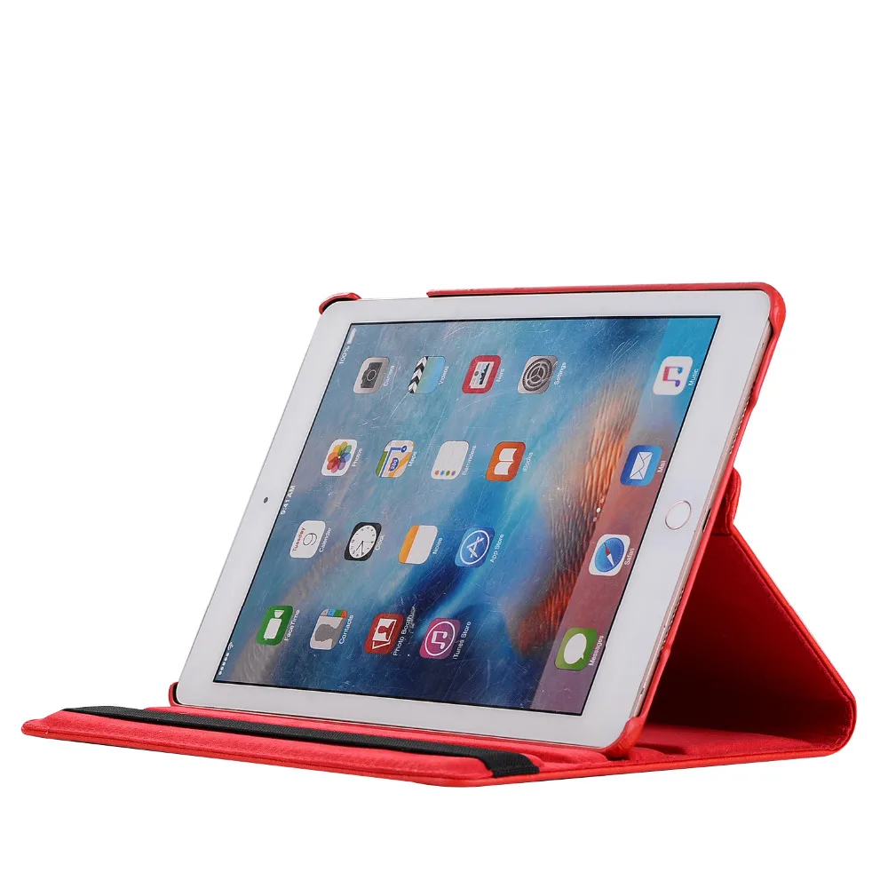 Вращающийся на 360 градусов чехол из искусственной кожи для iPad Air 1 2 5 6 новый 9 7 2017 2018