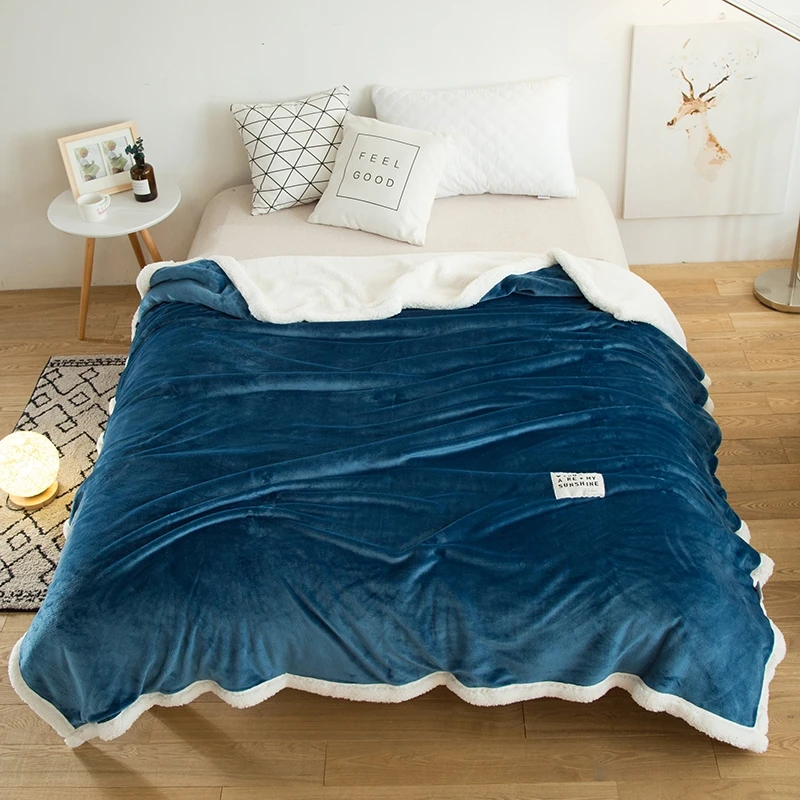 Светло зеленое плотное мягкое теплое одеяло коралловые меховые одеяла дорожный