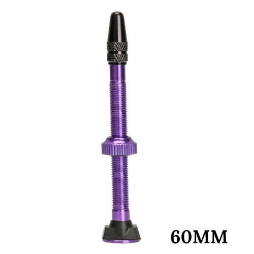 1pcs 60mm purple 1 шт. 40 мм/60 мм MTB дорожный велосипед расширитель клапаны ультра-светильник алюминиевый с бескамерным сердечником клапана для велосипедных аксессуаров Bolany - Цвет: 1pcs 60mm purple