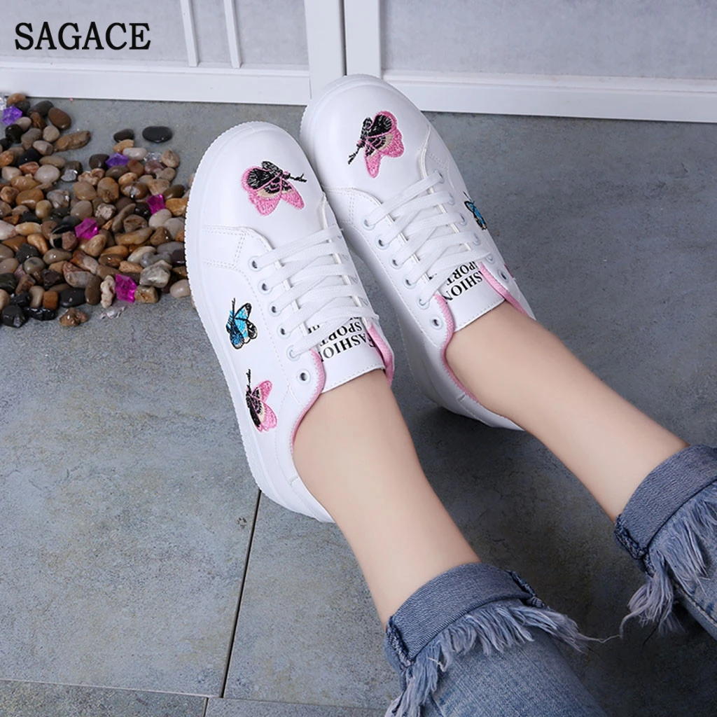 SAGACE классические модные женские белые кроссовки для студентов женская обувь на