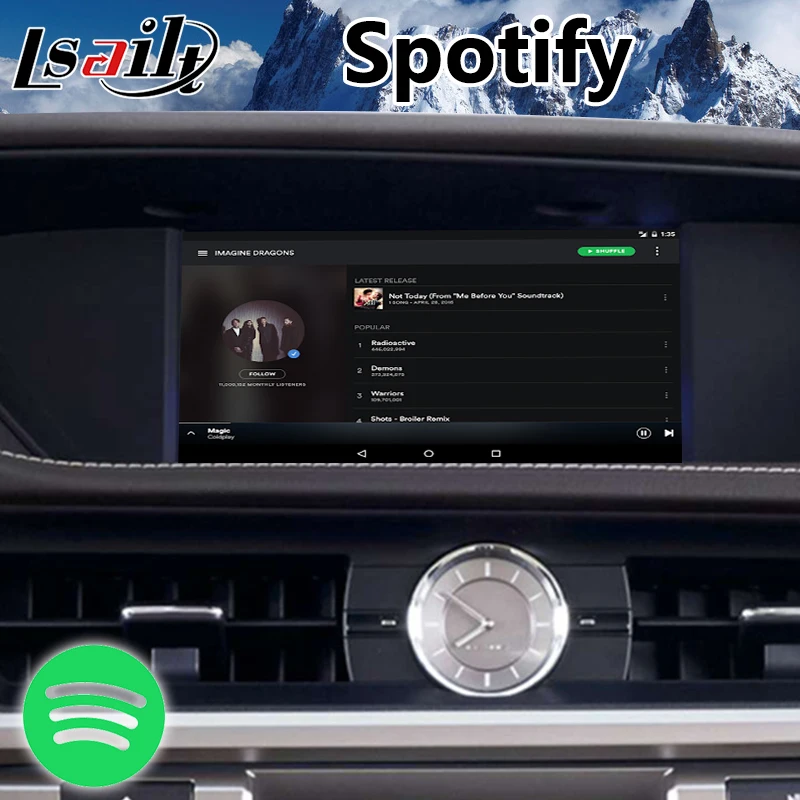 Lsailt Android 7,1 видео интерфейс для Lexus ES ручка управления-, gps навигация для ES200 ES250