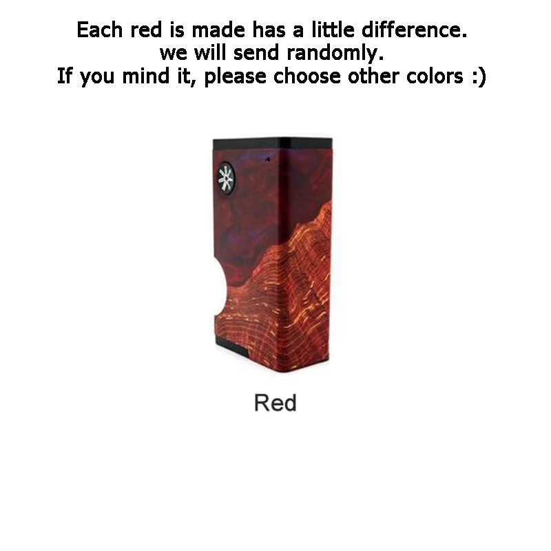 Red AsMODus Luna Squonker Box Mod 80 Вт Выход электронная сигарета Vape 6 мл squonk бутылка мощность одной 18650 батареи(не входит в комплект - Цвет: Red