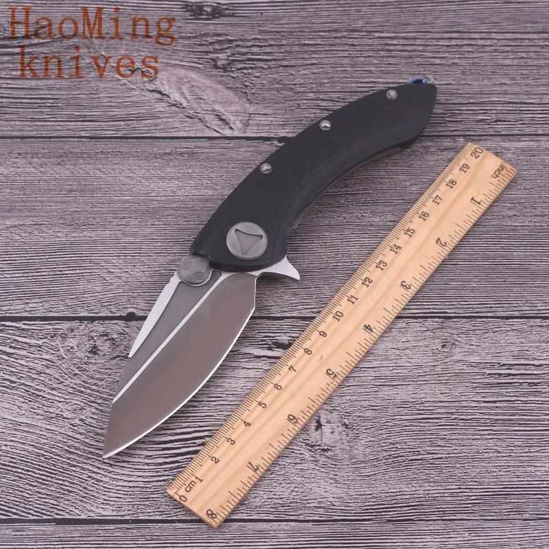 Outdoor tactical camping portable folding knife G10 handle D2 blade Flipper hunting combat knives utility EDC Self-defense tools |