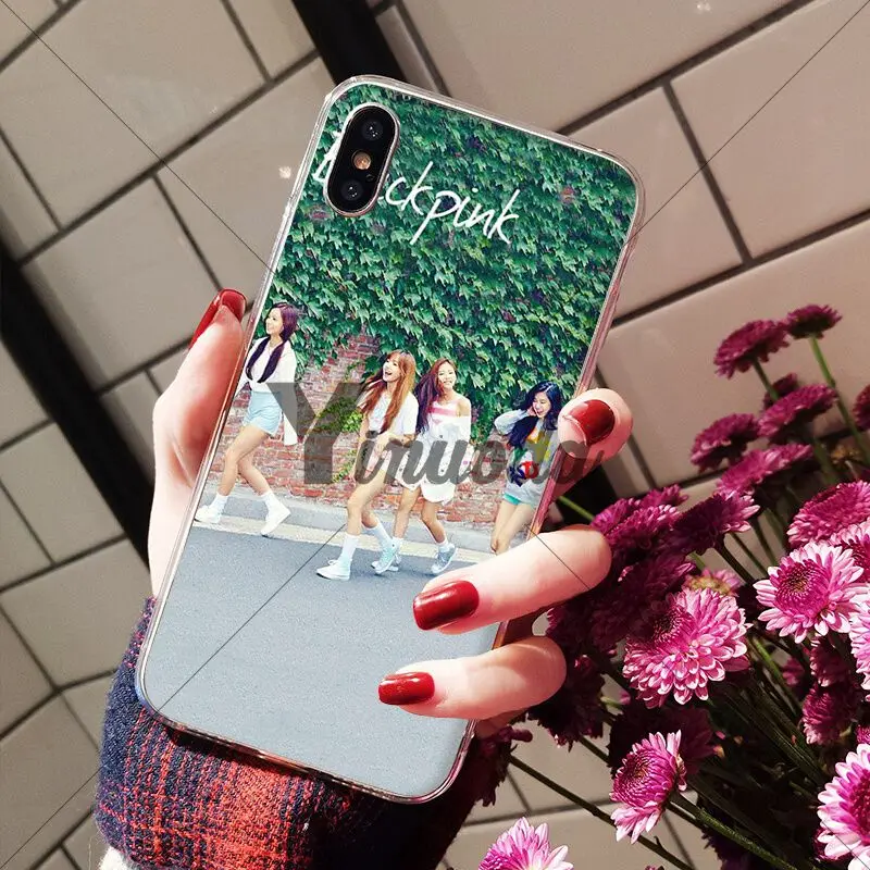 Yinuoda черный розовый BLACKPINK kpop коллаж Мягкий Силиконовый ТПУ чехол для телефона iPhone 5 5Sx 6 7plus 8 8Plus X XS MAX XR