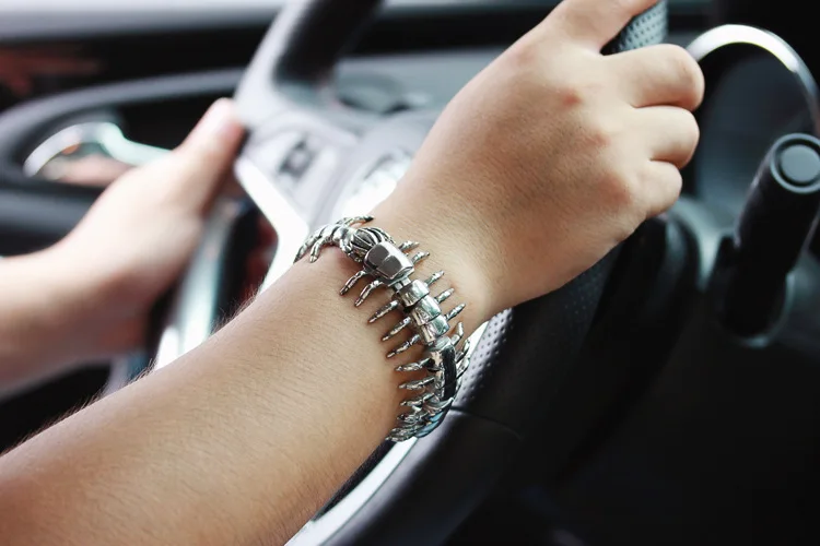 TrustyLan очаровательный браслет сороконожка модный Байкерский ювелирный аксессуар