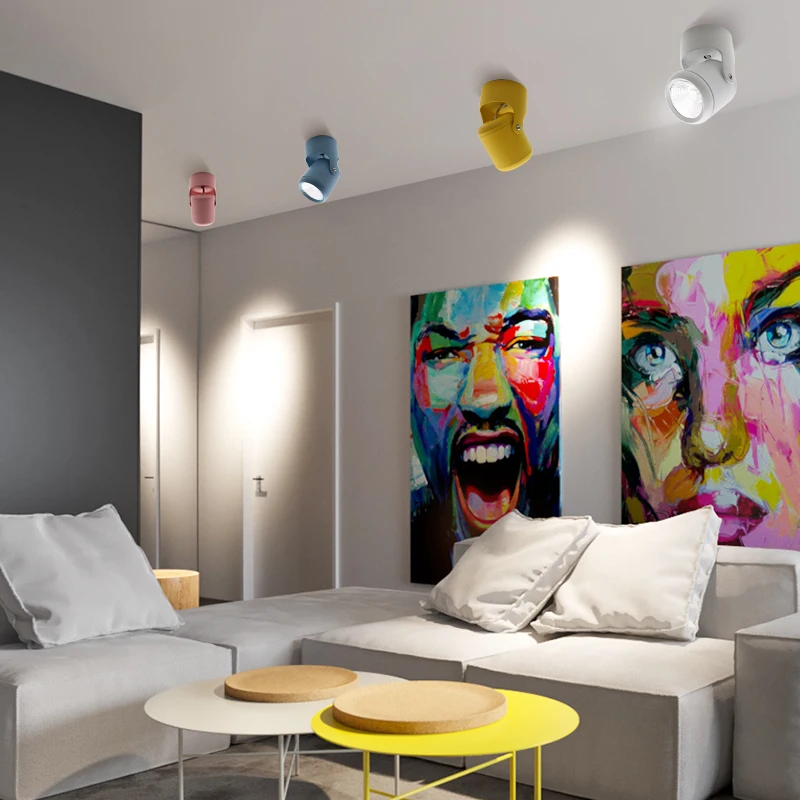 Скандинавский Светодиодный точечный светильник современный простой фон для