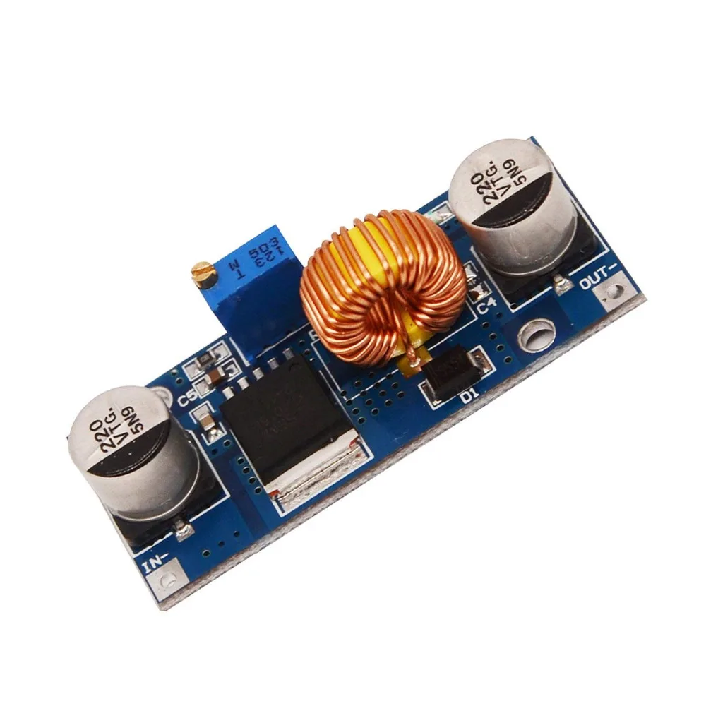 

5A XL4015 DC-DC 4-38V to 1.25-36V 24V 12V 9V 5V Step Down Adjustable Power Supply Module LED Lithium Charger With Heat Sink