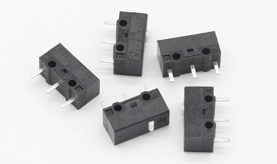 5 шт./лот, новая аутентичная мышь, микро переключатель, D2FC-F-7N, кнопка мыши, D2FC-E-7N, D2FC
