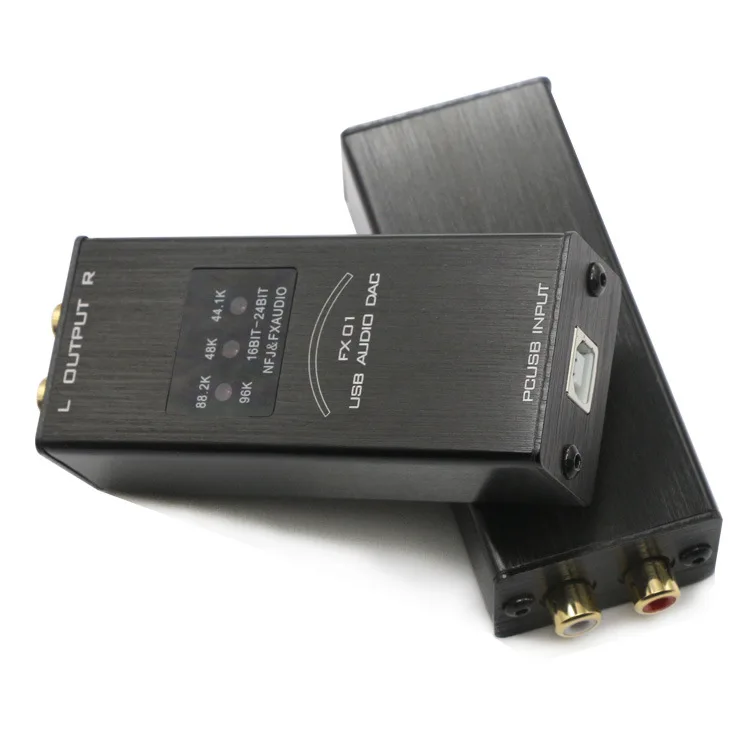 FX-Audio FX-01 USB DAC sound card audio decoder sampling rate display SA9023 PCM5102 24BIT 96K | Электроника