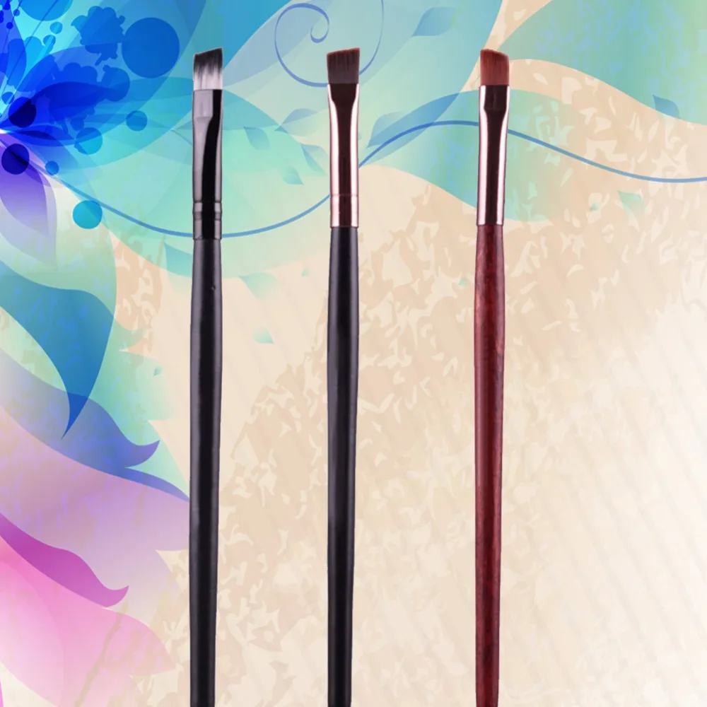 1 шт. Тени Карандаш для глаз карандаш бровей Косметическая кисть 3 вида цветов Pro