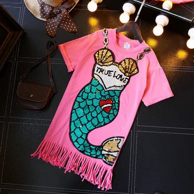 Новинка 2018 года модное летнее платье трапециевидной формы с блестками для