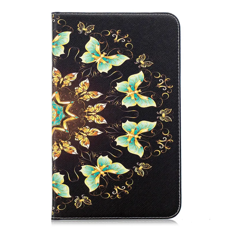 TopArmor 5 styles Elephant Butterfly Pattern PU Leather Cover For Samsung Galaxy Tab E 8.0 2016 T375 T377 Anti skid Tablet Case |