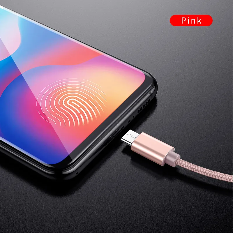 Металлический usb type-C кабель, ROCK Metal Быстрая зарядка usb type-C кабель для samsung Galaxy S8 Note 8, OnePlus 2, для Xiaomi 4C USB-C - Цвет: rose