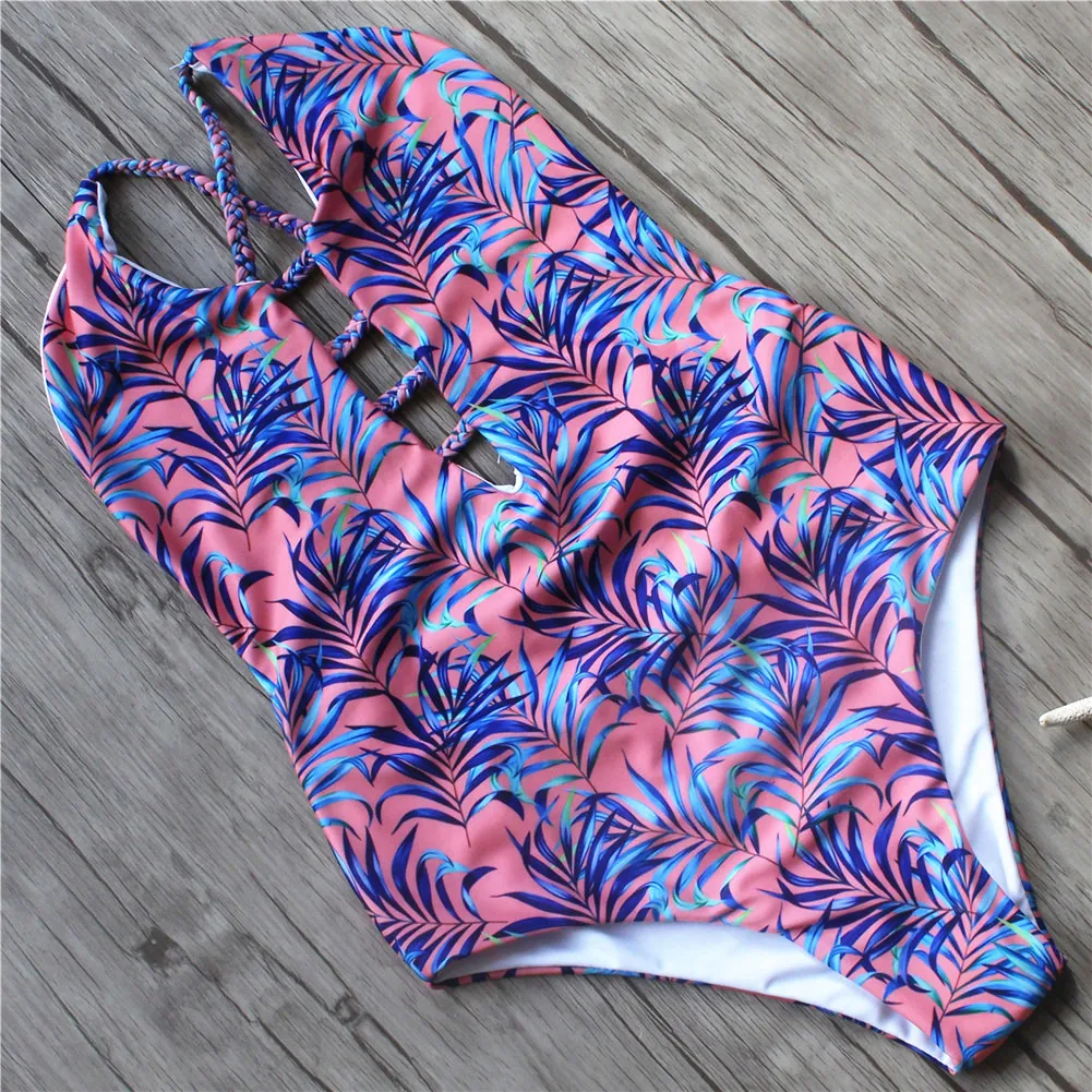 Сексуальное Фиолетовое бикини ручной работы с вырезами трикини ребристый