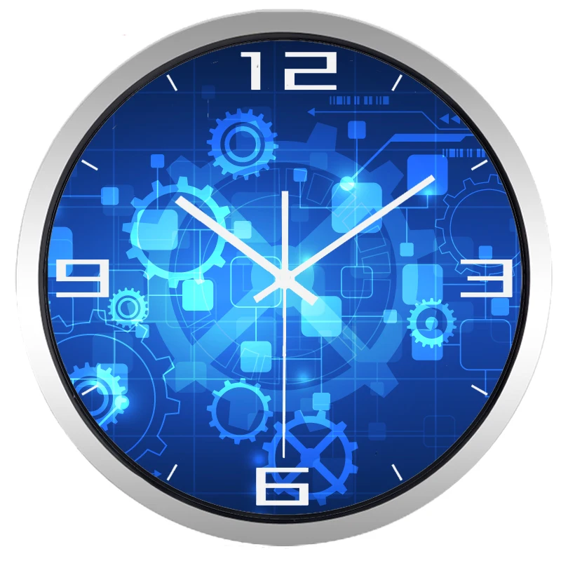 Креативные промышленные настенные часы стеклянные современные абстрактные | Дом