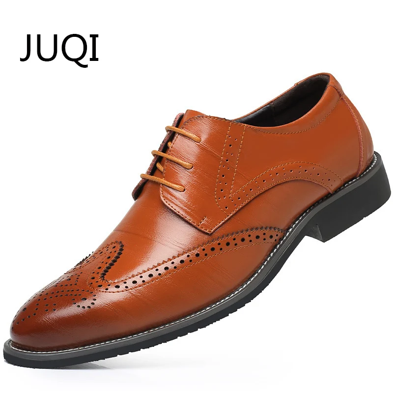 Men'S Luxury Brand Genuine Leather Casual Shoes For Cow Patchwork Brogue Moccasins Mens Lace-Up Moccasin Rubber | Обувь