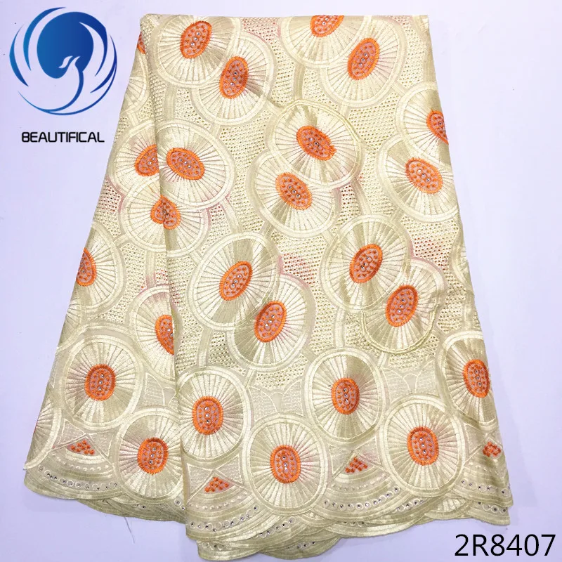 BEAUTIFICAL swiss voile lace in switzerland high quality laces cotton fabric 5yards for women 2R84 | Дом и сад