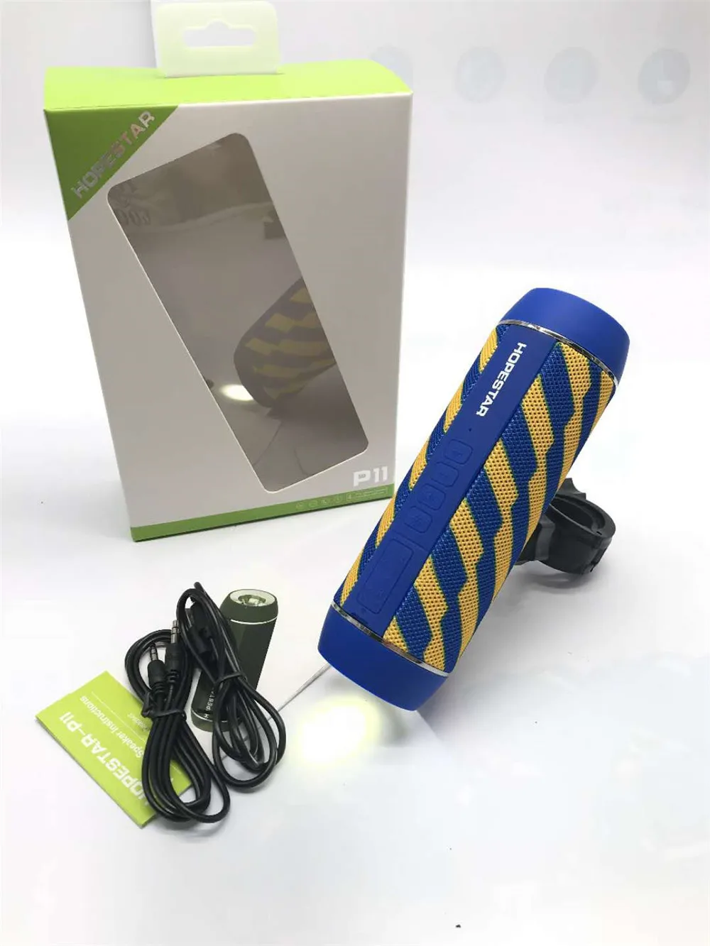 HOPESTAR P11 портативный Bluetooth динамик водонепроницаемый беспроводной сабвуфер с внешним аккумулятором USB AUX FM радио фонарик - Цвет: Фиолетовый