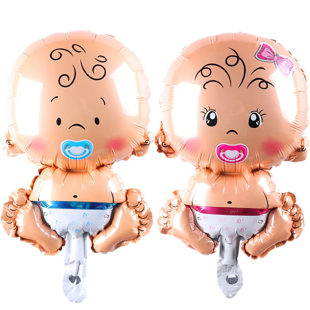 Одежда для мальчиков и девочек Фольга шарики Baby Shower украшения Anniversaire детская