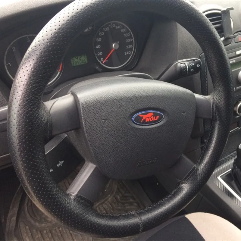 Новейшая модель 3D углеродного волокна набор виниловых наклеек рулевого колесные