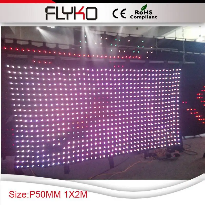 Free shipping P50MM 1*2M sample size led christmas curtain scenic backdrops | Лампы и освещение
