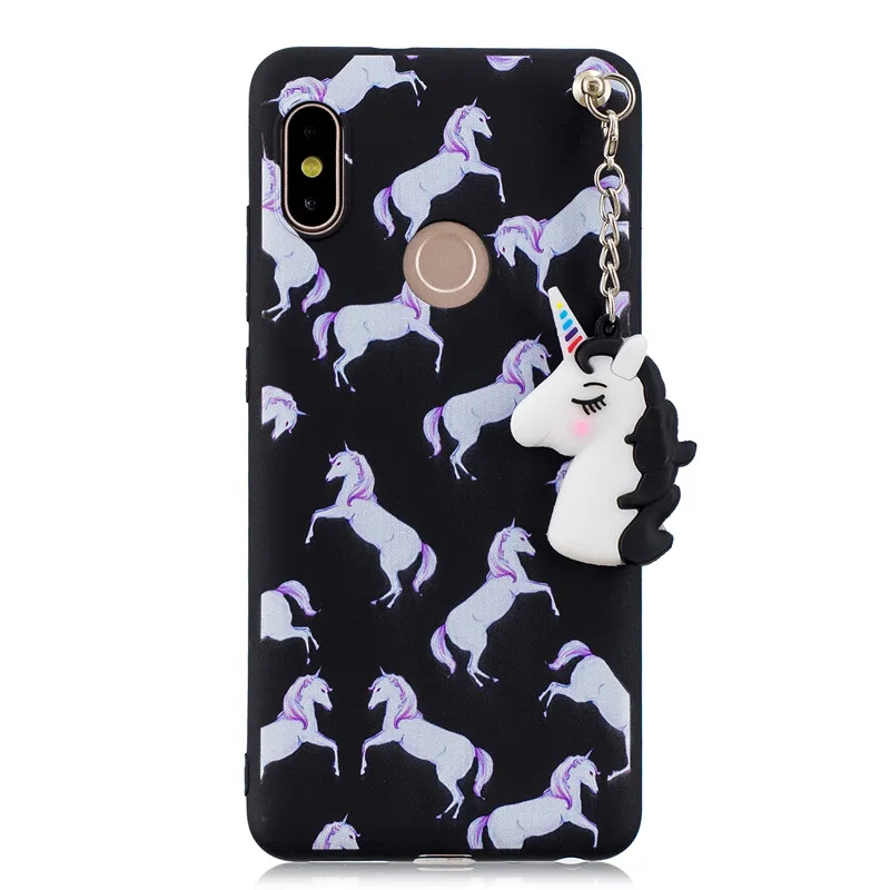 Милый 3D мультфильм Единорог ТПУ чехол для телефона Coque Xiaomi Redmi Note 5 Etui Мягкий