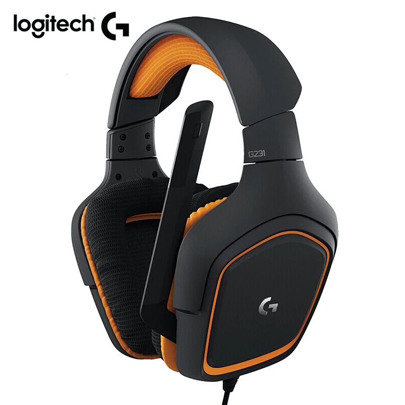 Логитек Оригинал G231 PRODIGY Стерео Игровые наушники с шумоподавлением микрофон
