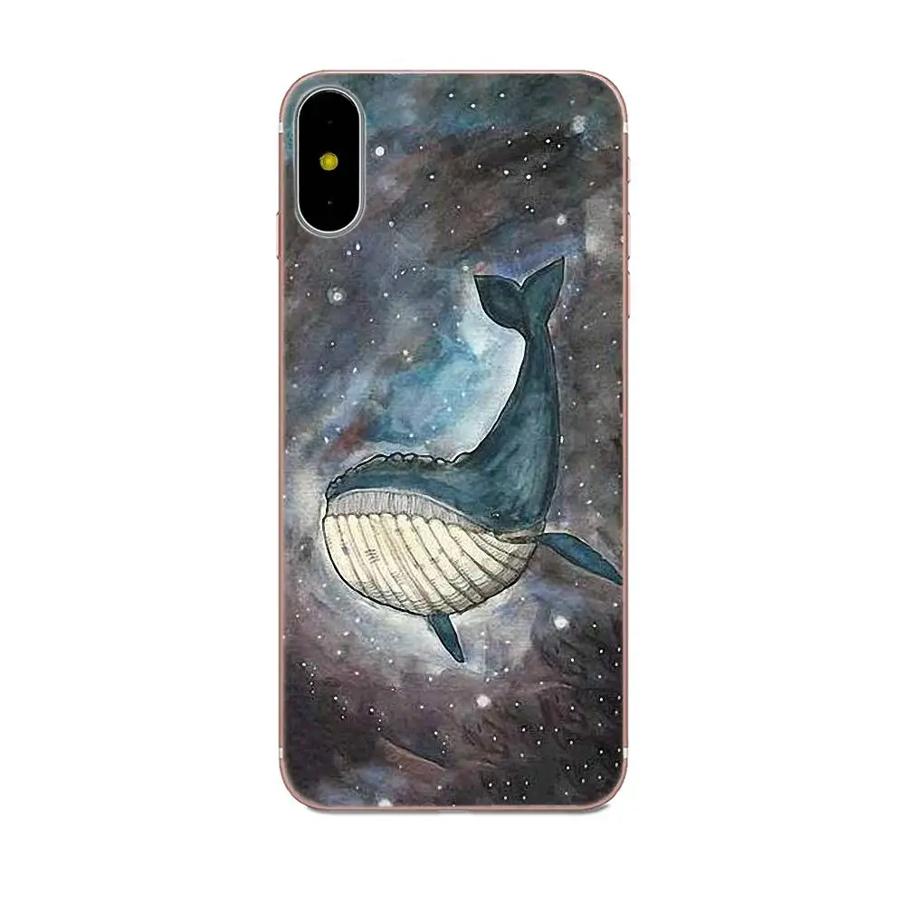Watercolor Whale For Xiaomi Redmi Mi Note 7 8 9 SE Pro Lite Go Play Soft Pattern | Мобильные телефоны и аксессуары
